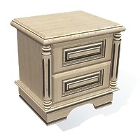 001-Тумбочка прикроватная