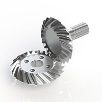 001-Коническое зацепление с круговым зубом