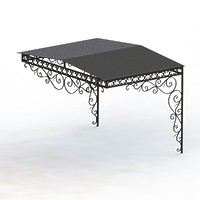 019-Козырек кованый