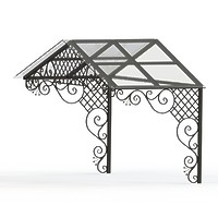 004-Козырек кованый